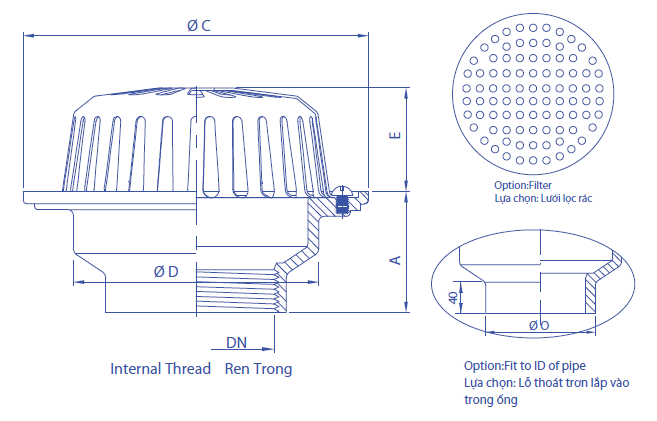 Phễu thu nước mái