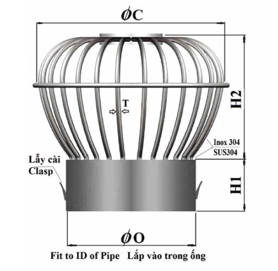 Bản vẽ kỹ thuật quả cầu chắn rác R31