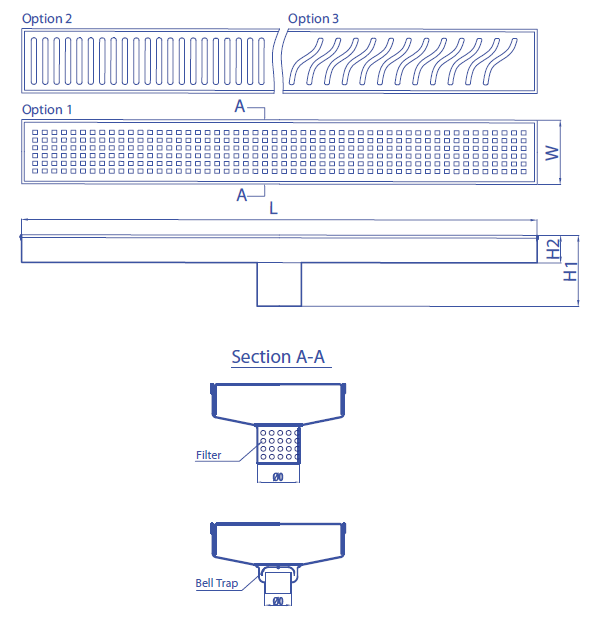 Bản vẽ kỹ thuật Rãnh thu nước SG11