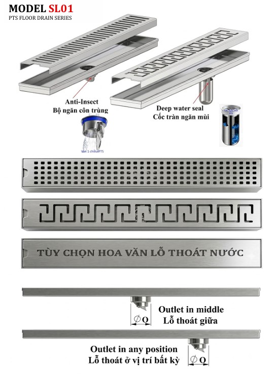 Máng thu nước SL01