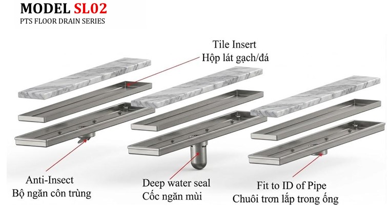 Máng thu nước SL02