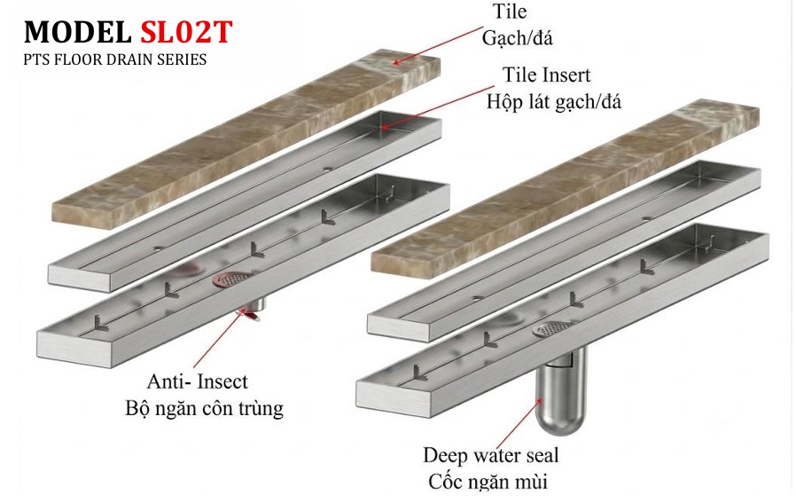 Máng thu nước SL02T